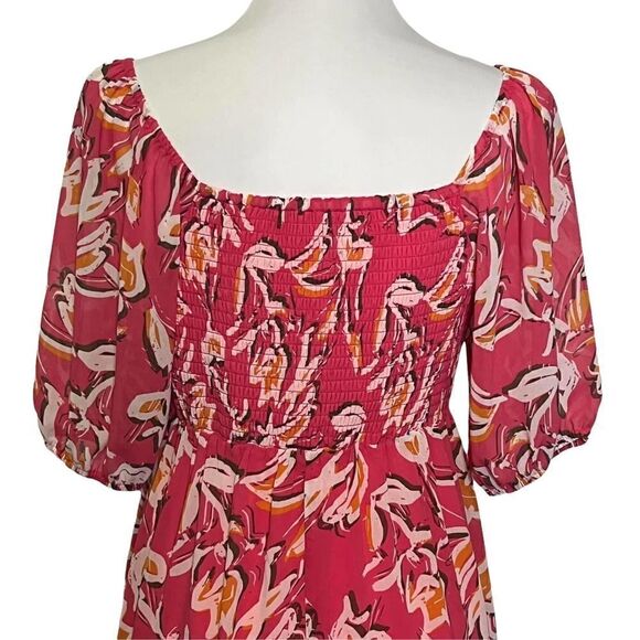 COLLECTIVE Concepts Dress Flowy Maxi Boho‎ Milkmaid Size S - Picture 7 of 12